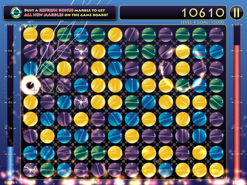 Lightning flashes across the Classic game board